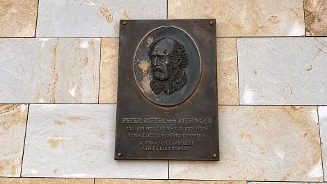 Pamětní deska Petera Rittera von Rittinger